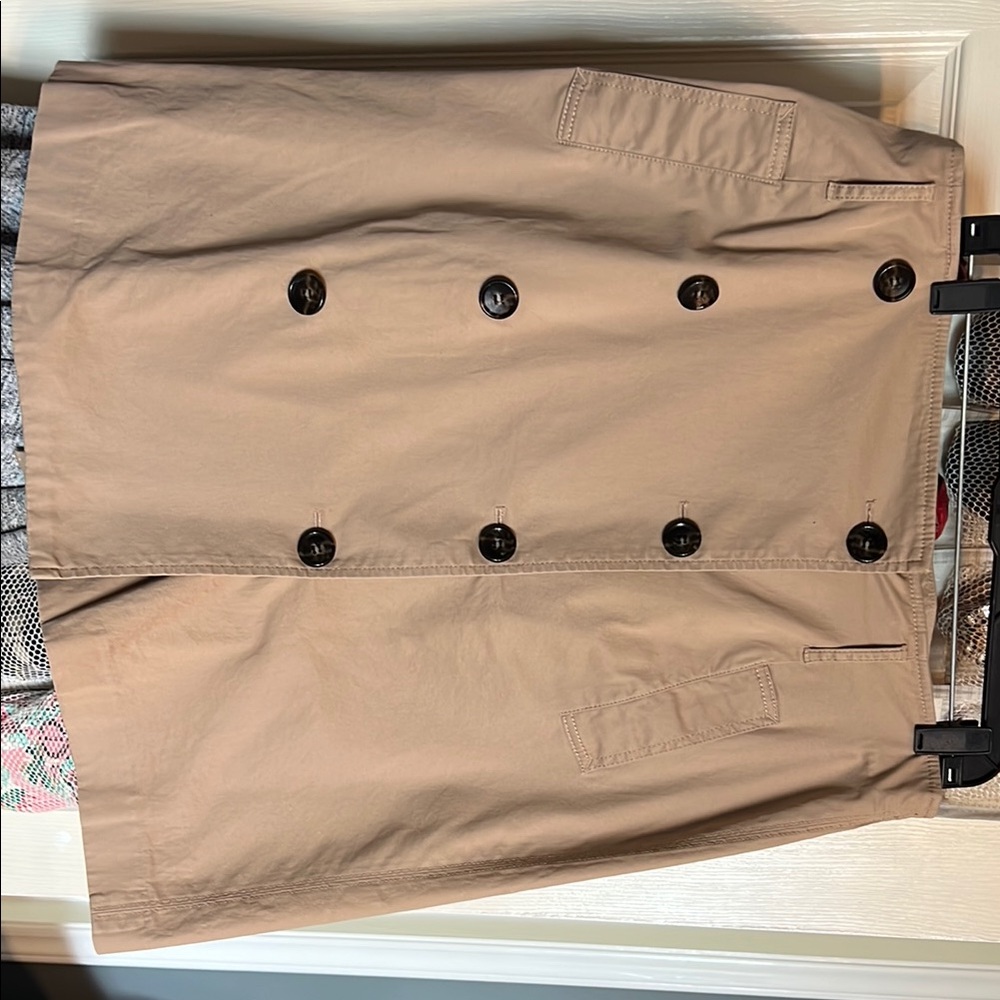 Classic Tan Buttoned Skirt